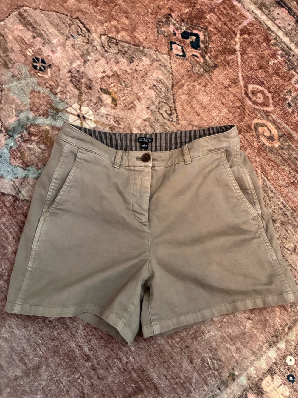 J. Crew Women's Classic Chino Shorts in Light Khaki